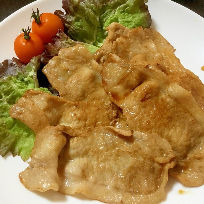 焼肉のたれで、豚ロース焼肉